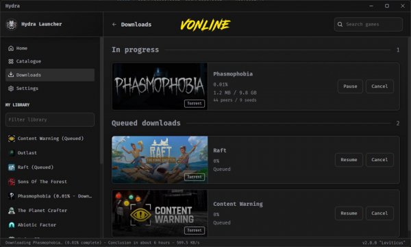 Hydra Launcher v.3.3.1