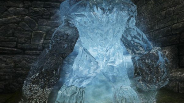 Clear refracting icicle and FrostAtronac