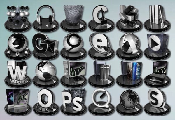 Black&amp;White icons