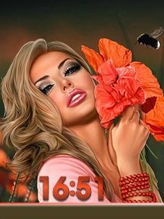 девушка в маках2