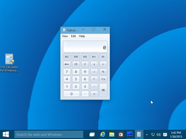 Old Calculator for Windows 10 1.1 (2016)