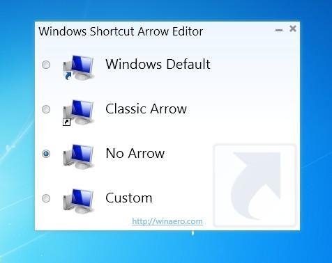 Windows Shortcut Arrow Editor