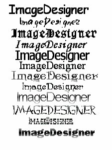 Fonts image designer