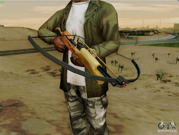 Рабочий арбалет со стрелами для GTA Sa