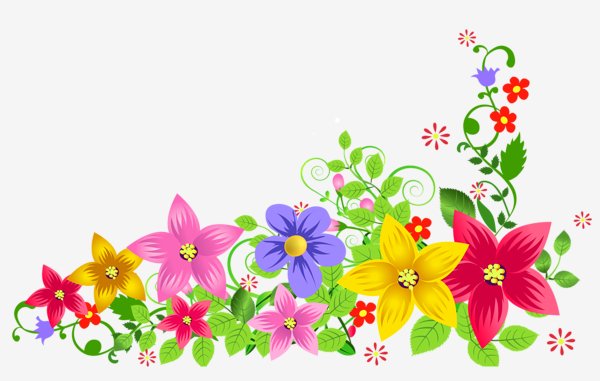 Transparent Floral Decoration PNG Picture