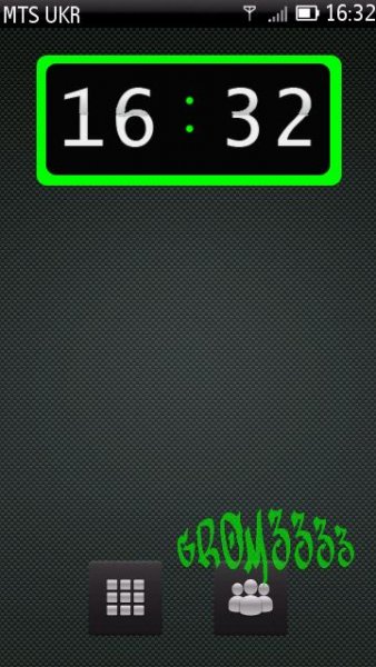 Green clock(2) by Grom3333-