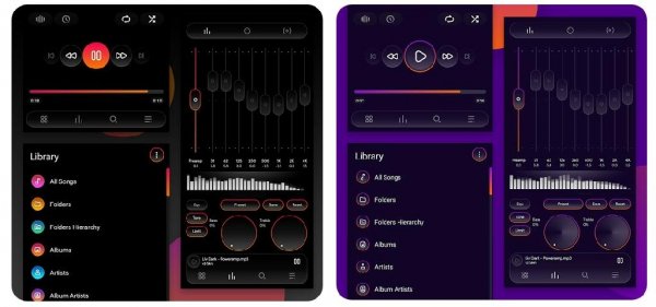 Liv Dark - Poweramp v3 Skin 1.5.7