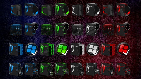 Alien Isolation Blue Green Red White