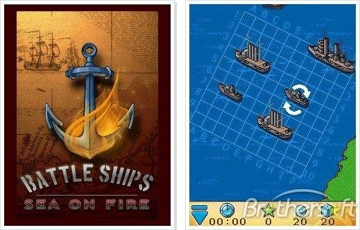 Warships Sea On Fire