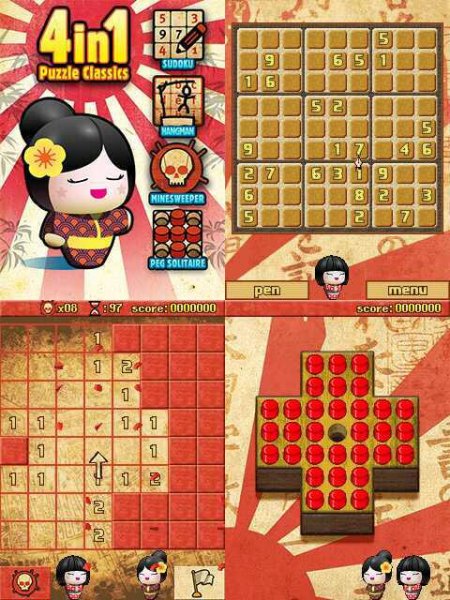 4-in-1 Puzzle Classics 360x640