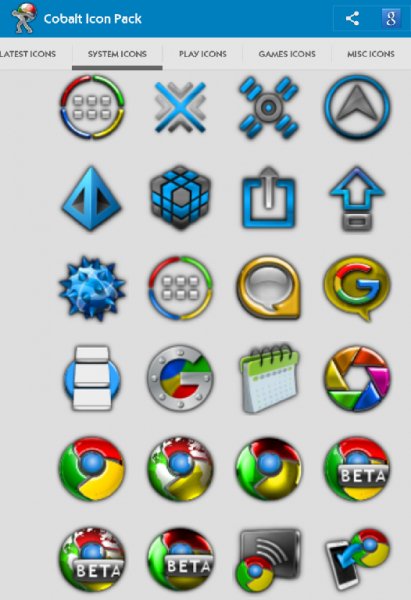 Cobalt Icon Pack 7.7