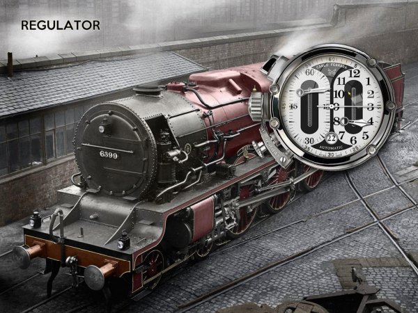 Steampunk Regulator Clock XWidget
