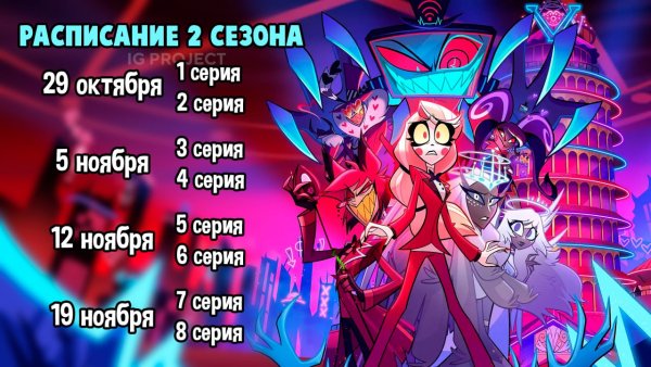 Расписание выхода серий