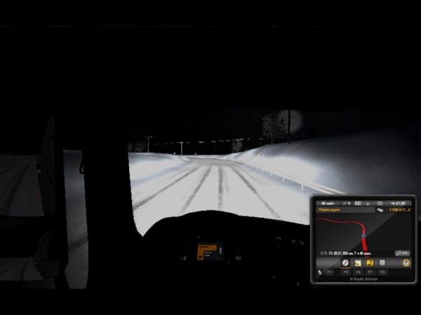 ETS2 - Zima Mod InSite.SU