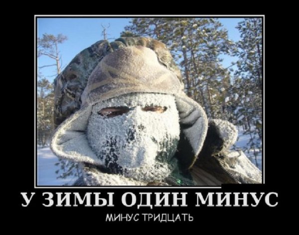 У зимы один минус -- минус тридцать