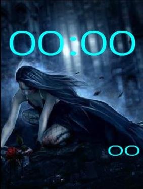 Готика цифр часы