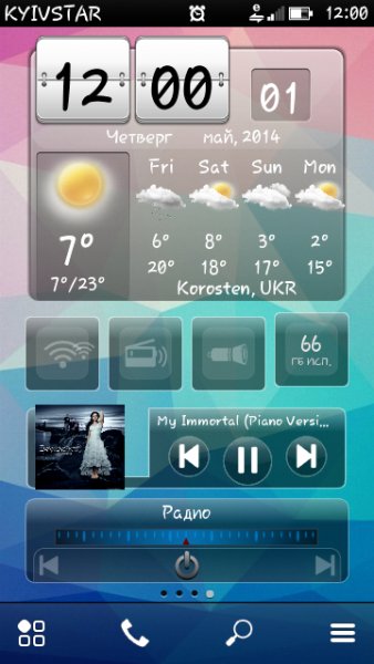WeatherClock borodas Background
