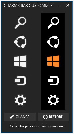Windows 8.1 Charms Bar Customizer