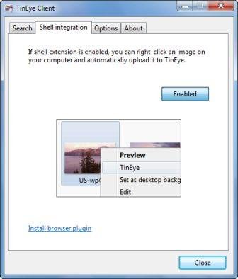 TinEyeClient Setup