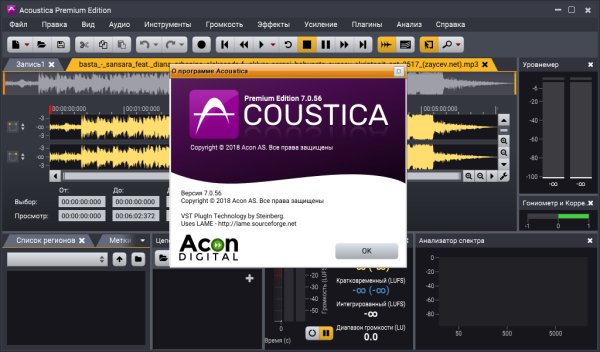 Acoustica Premium Edition 7.0.56 RePack (&amp; Portable)