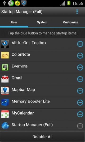 Startup manager 3.1