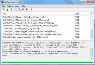 mp3val-0.1.8 with frontend-0.1.1-bin-win