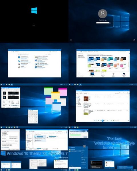 Windows 10 Theme for Windows 7 by mare m
