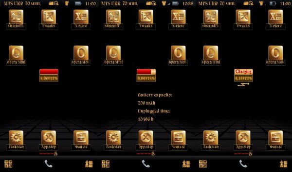 Battery Info Mini Gold By Aks79