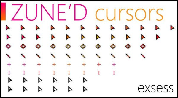 Zune D Animated cursors set