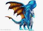dragon idle by bronzehalo-davvuze