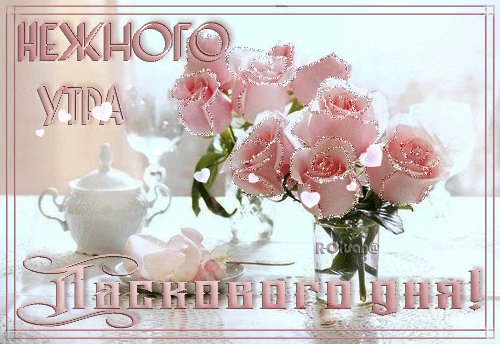 Нежного утра!Ласкового дня!