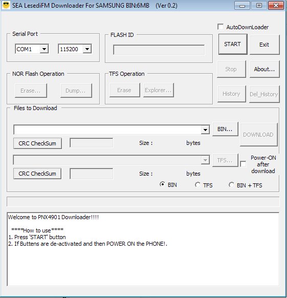 MEA LesediFM Downloader v0.2 For Samsung BIN 6