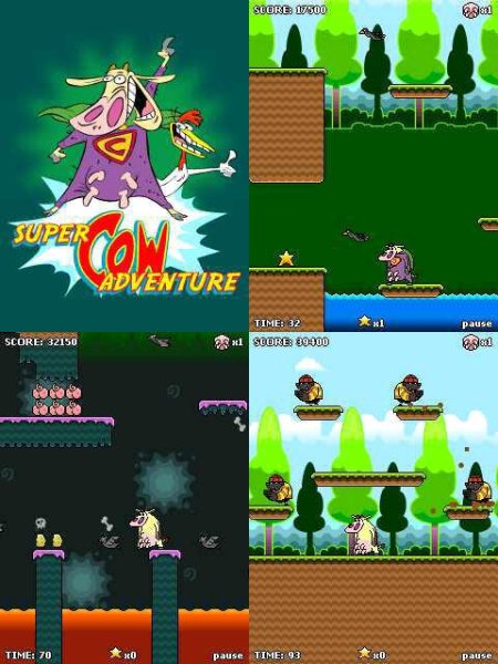 Super Cow and Chicken 352x416 N80