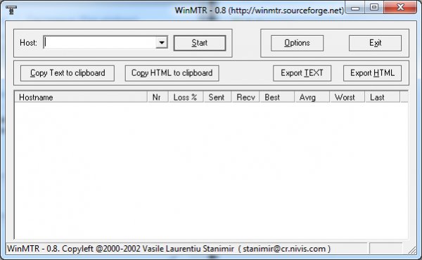 WinMTR