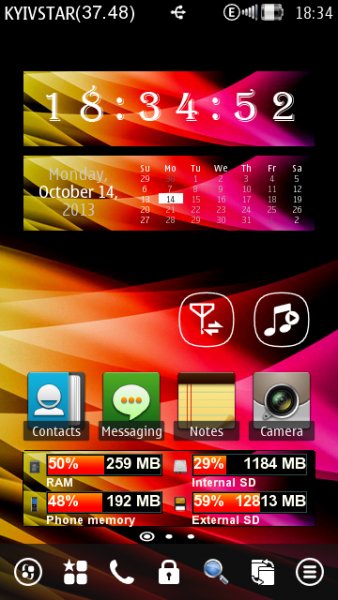 Colorful Abstract Widget by DarkGreed