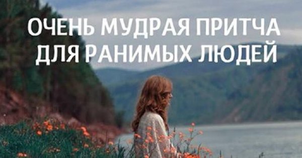 Мудрая Притча для ранимых людей