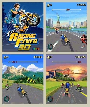 3D Moto Racing Fever (240x320)