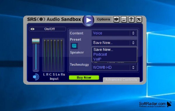 SRS Audio Sandbox