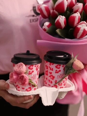 Доб.утро. кофе. тюльп. (видео)