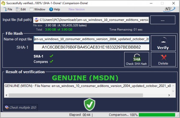 Windows and Office Genuine ISO Verifier v11.10.22.21