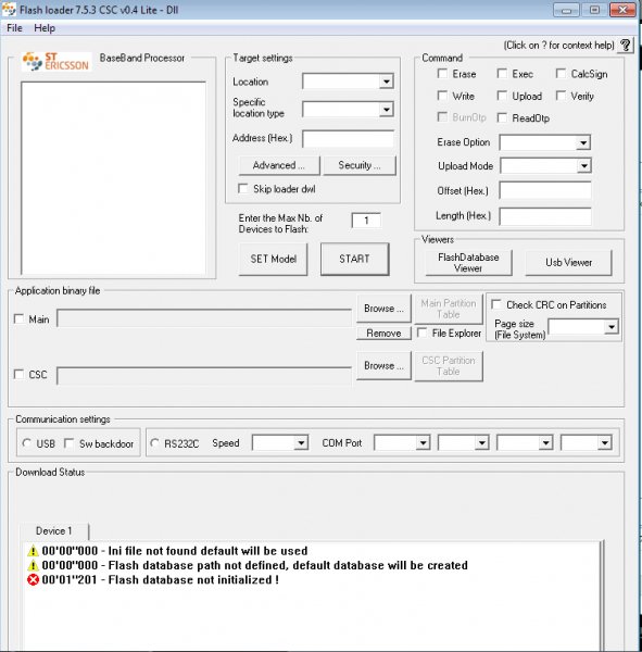 Flash loader v7.5.3 CSC v0.4 Lite Dll