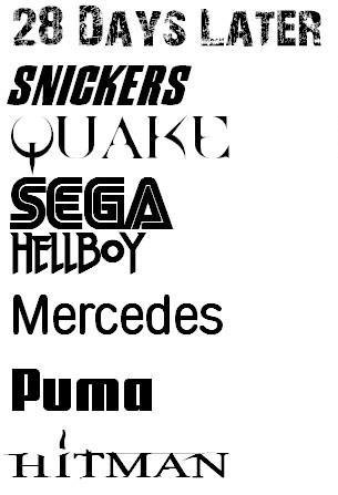 Знаменитых шрифтов