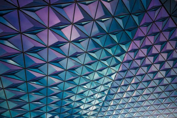 Geometry-purple-blue-pattern-triangles-abstraction