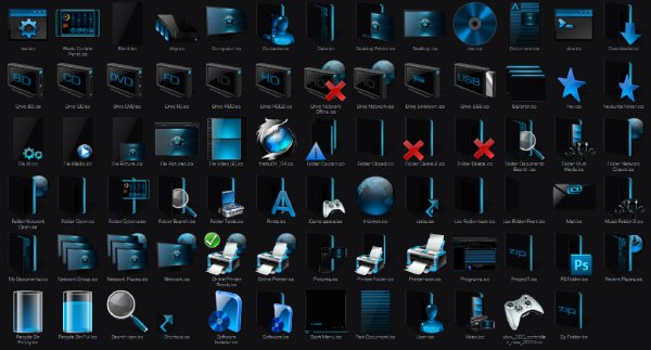 7tsp Blade v2 Icon Pack Win 10 by Mr GRiM &amp; įq