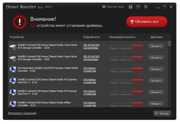 Driver Booster v1.4 Pro + Ключ + Patch