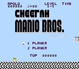 Cheetah Manio Bros (SMB1 Hack by LANCUSTER)[t1