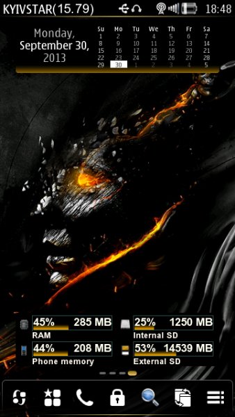 Widget Dark Gold by DarkGreed