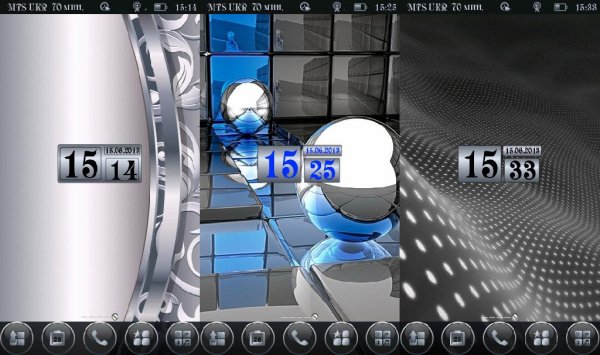 DigitalClockMedium(4x2) Silver By Aks79