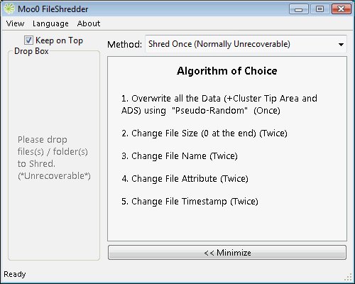 Moo0 FileShredder v1.21 Installer