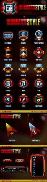 IRONMAN style icons